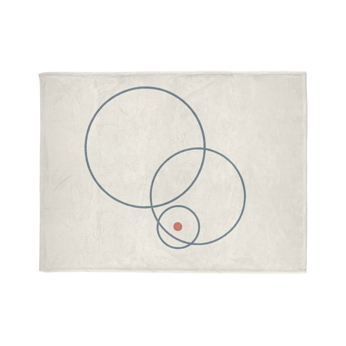 Quiet Orbit Of Three Rings stylish throw blankets