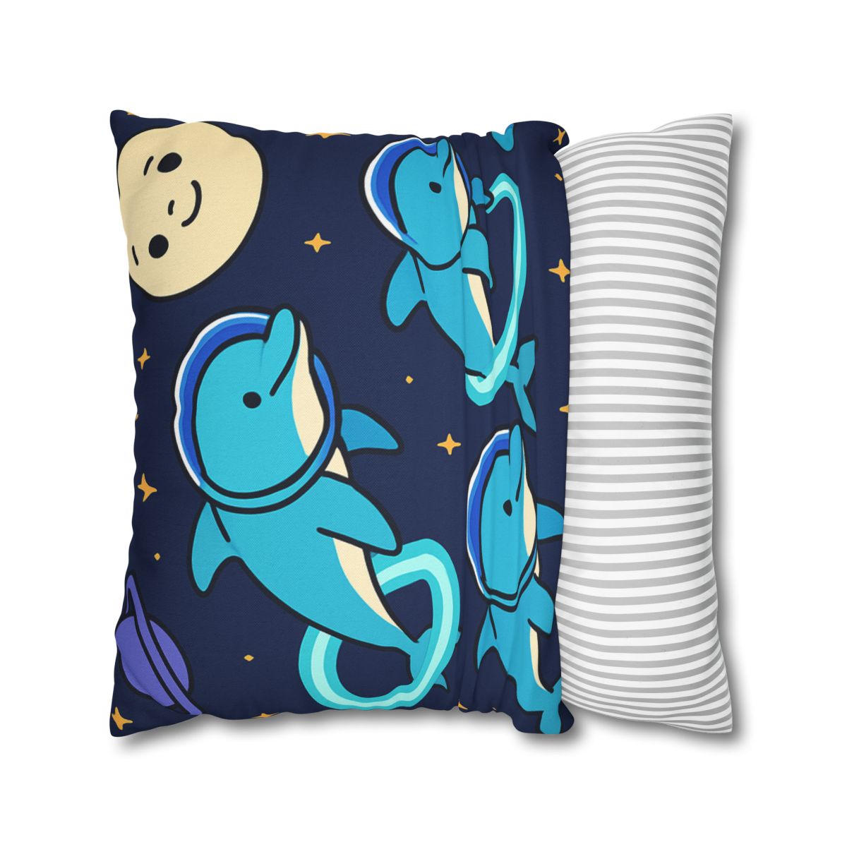 Cosmic Dolphin Playground custom pillow cases