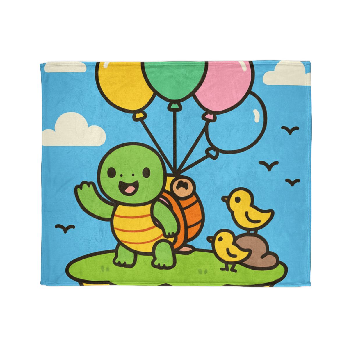 Balloon Island Adventure warm winter blankets