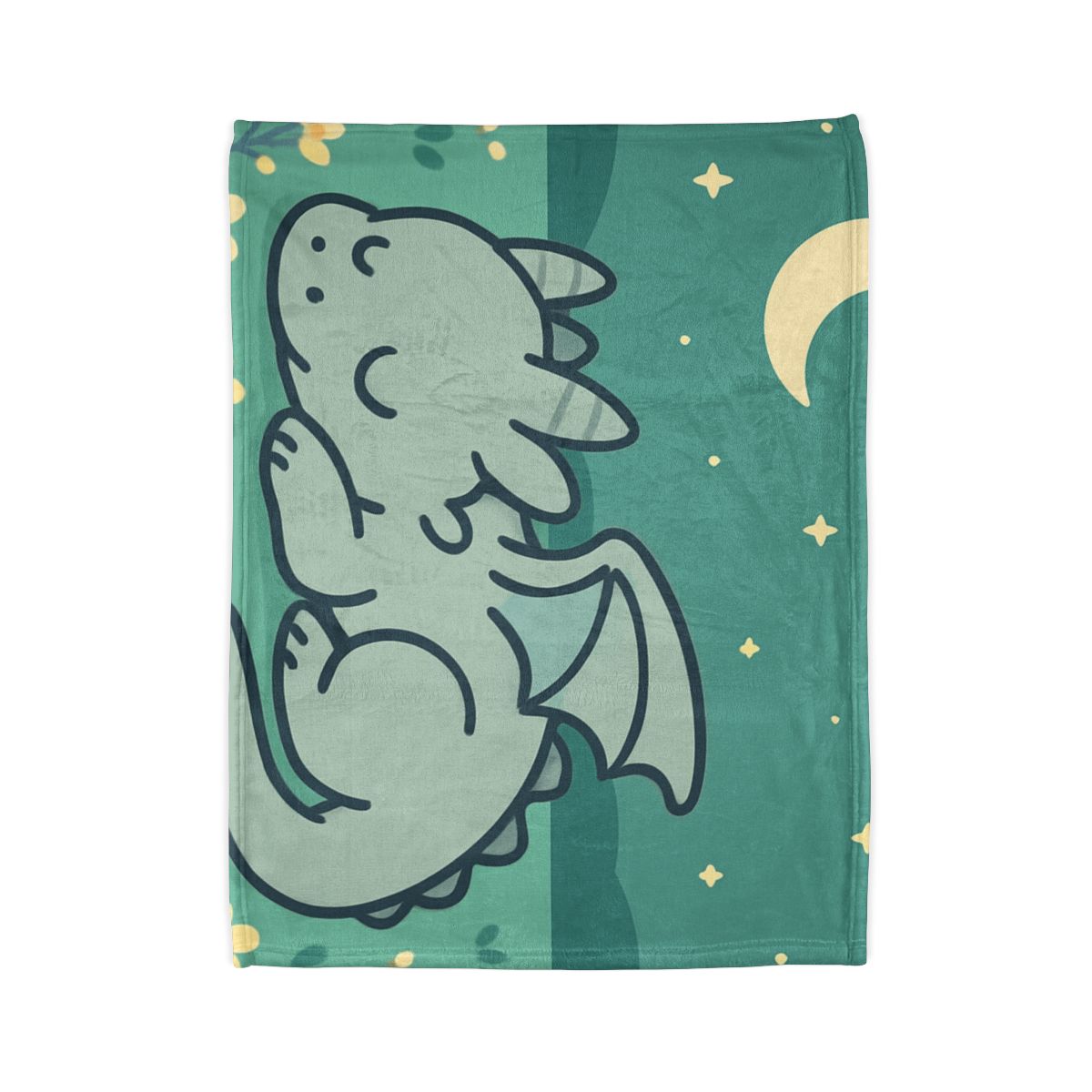 Moonlight Meadow Dragon stylish throw blankets