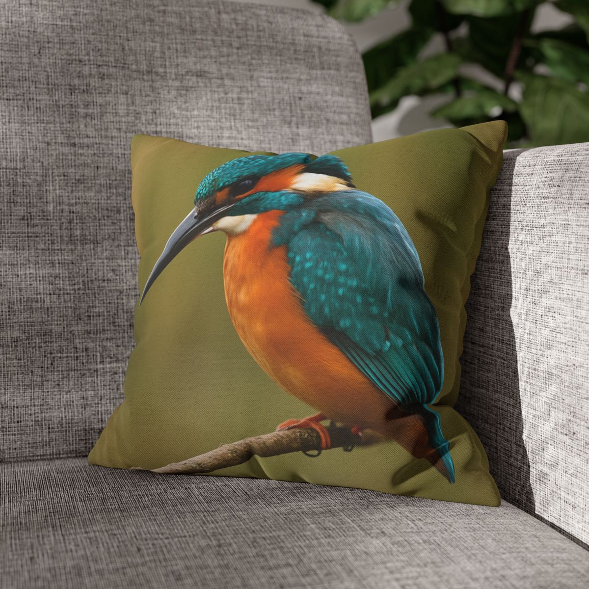 Azure Flash Kingfisher personalized pillow covers