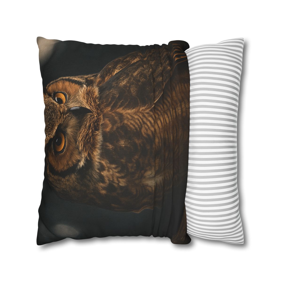 Starlit Perch Great Horned Owl soft cotton pillow cases