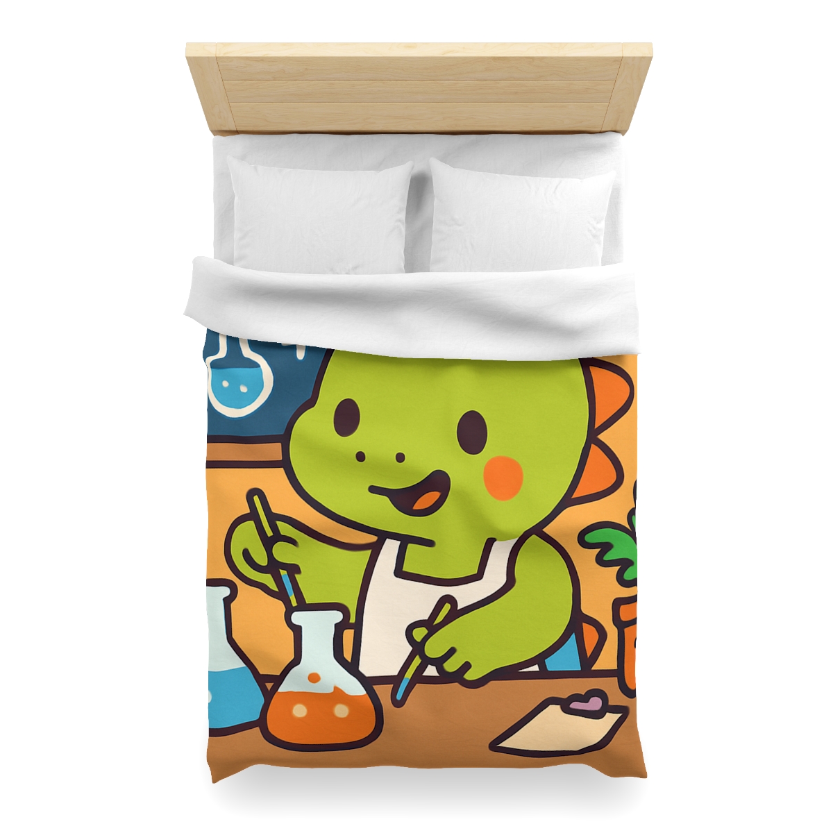 Dino Science Lab designer printed duvets