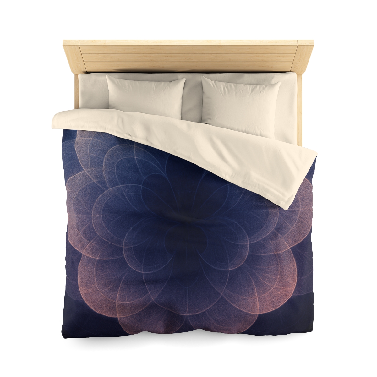 Petal Halo Interference personalized bedding duvets