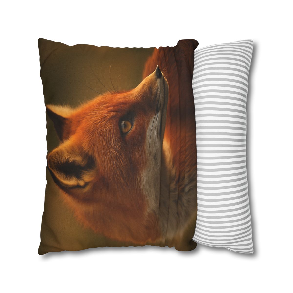 Crimson Whisper Red Fox trendy patterned pillow cases