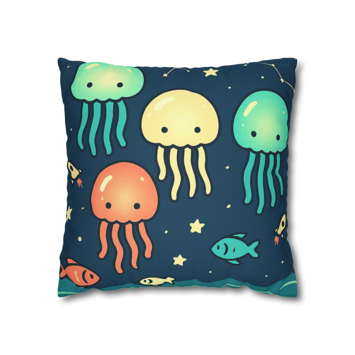 Galactic Jellyfish Parade personalized pillow covers