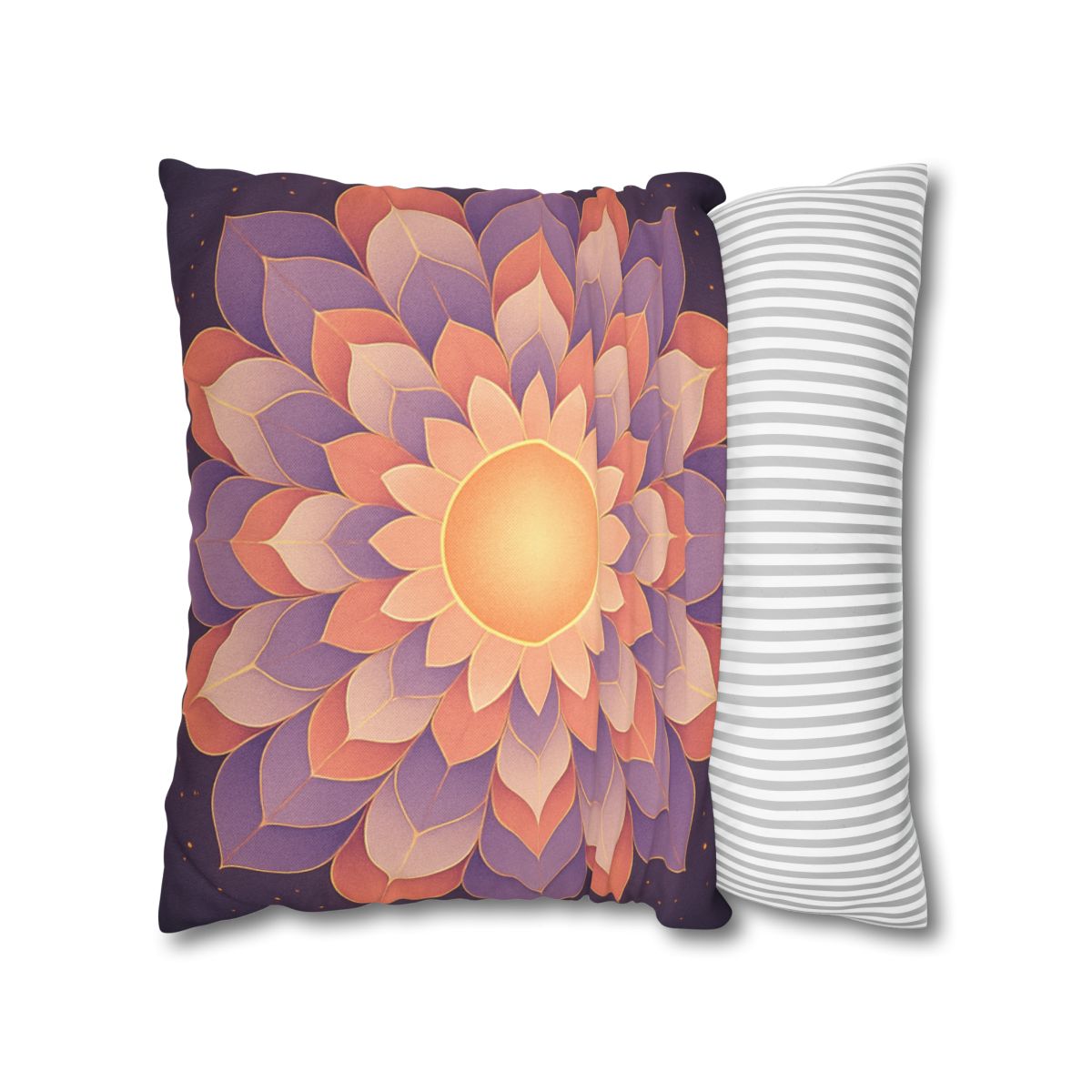 Petal Halo Mandala Drift unique gift pillow cases