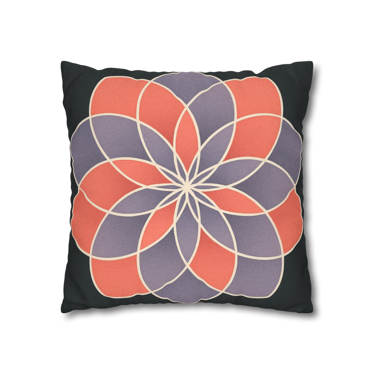 Petal Prism Overlap soft cotton pillow cases