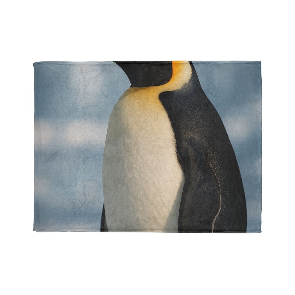 Aurora Drift Emperor Penguin soft fleece blankets