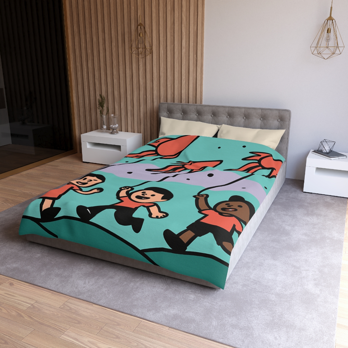 Nebula Kite Race custom duvets