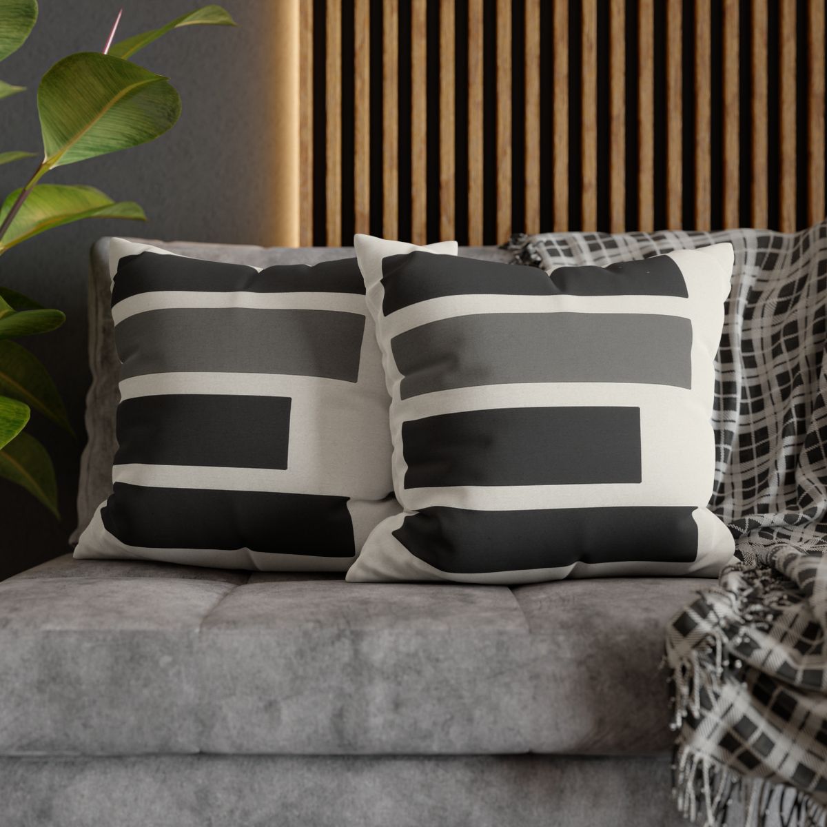 Stacked Bars With Open Gap custom pillow cases