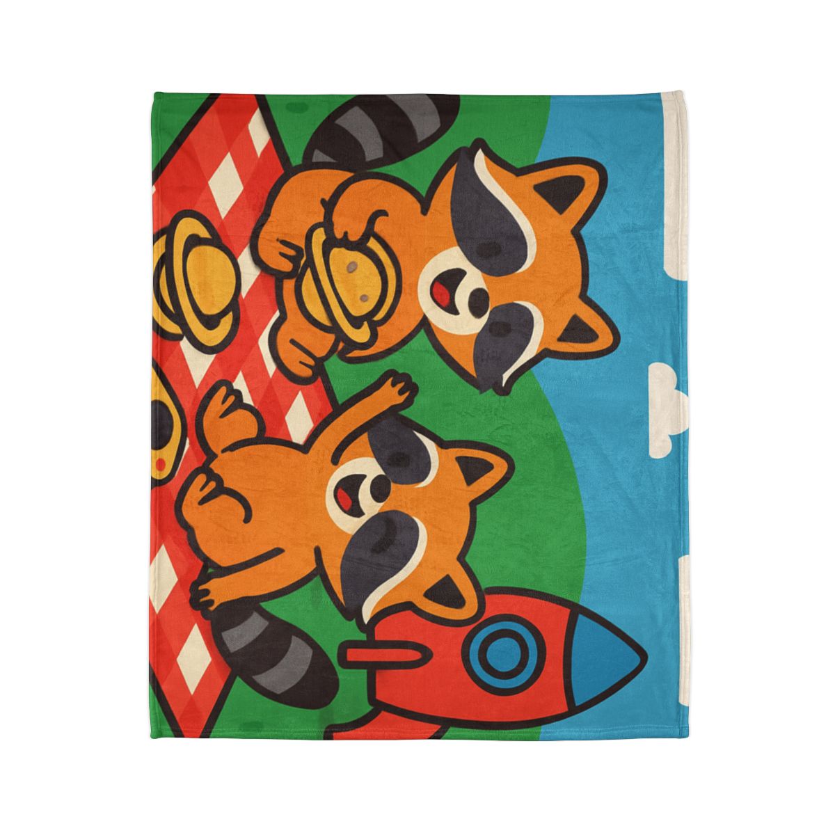 Rocket Racers Picnic decorative home blankets