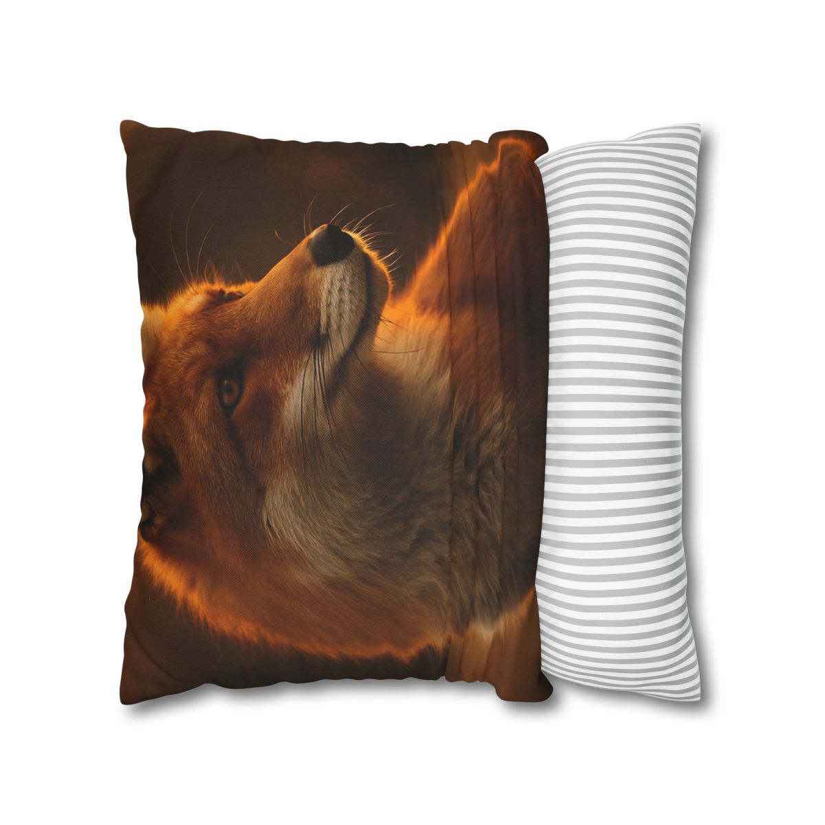 Crimson Whisper Red Fox soft cotton pillow cases