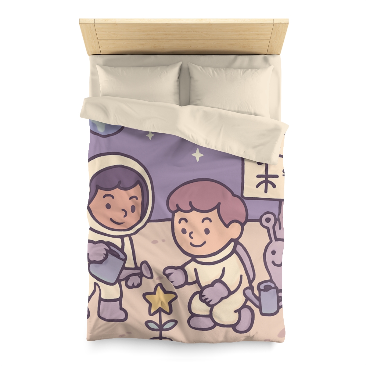 Moon Gardeners Planting Stardust Seeds custom duvets