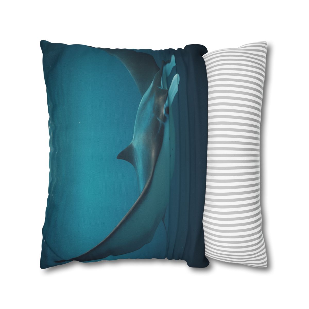 Cosmic Glide Manta Ray personalized pillow covers