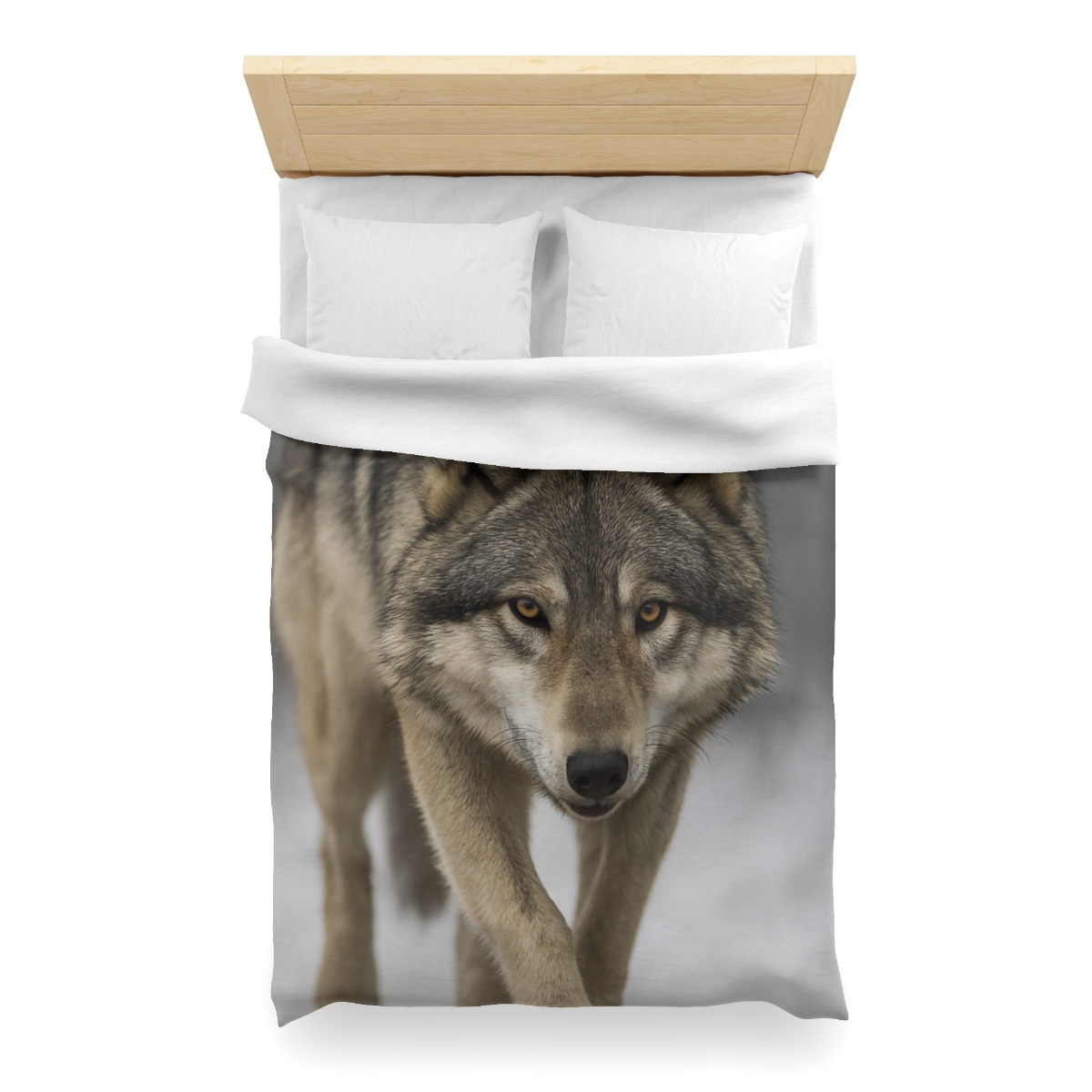 Silver Hush Gray Wolf unique patterned duvets