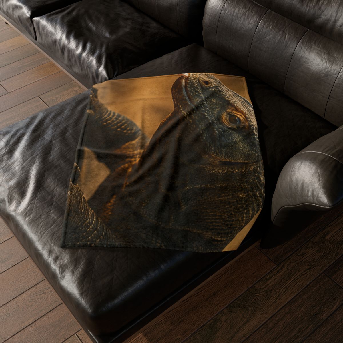 Molten Scale Komodo Dragon trendy patterned blankets
