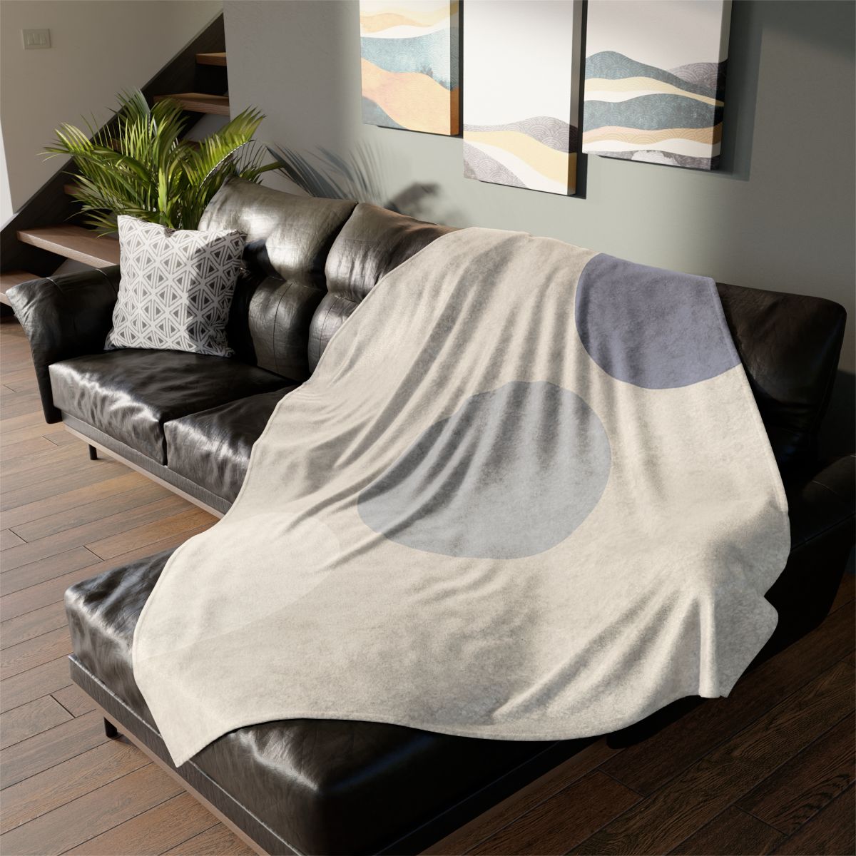 Staggered Circle Trio custom blankets