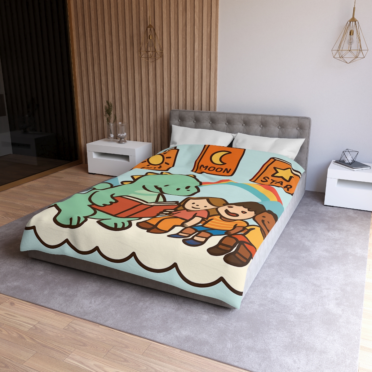 Dragon Library In The Cloud Valley unique patterned duvets