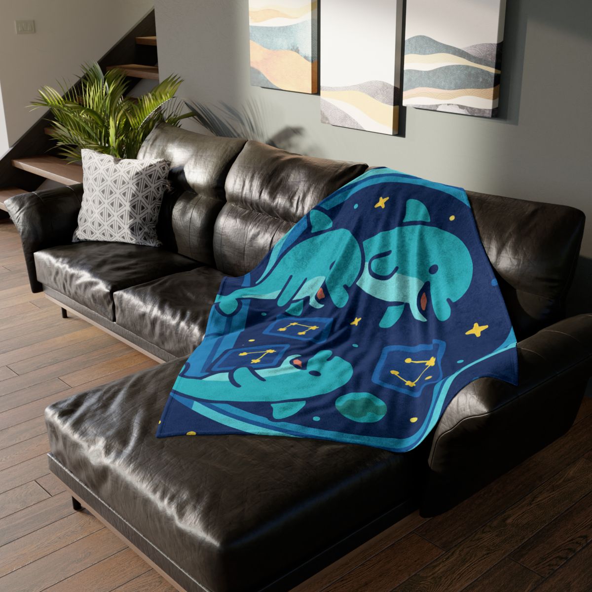 Cosmic Dolphin Classroom designer printed blankets