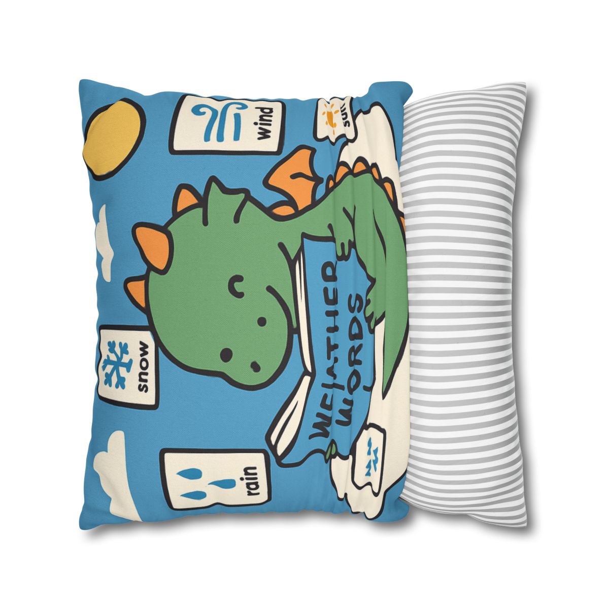 Cloud Library Dragon designer print pillow cases