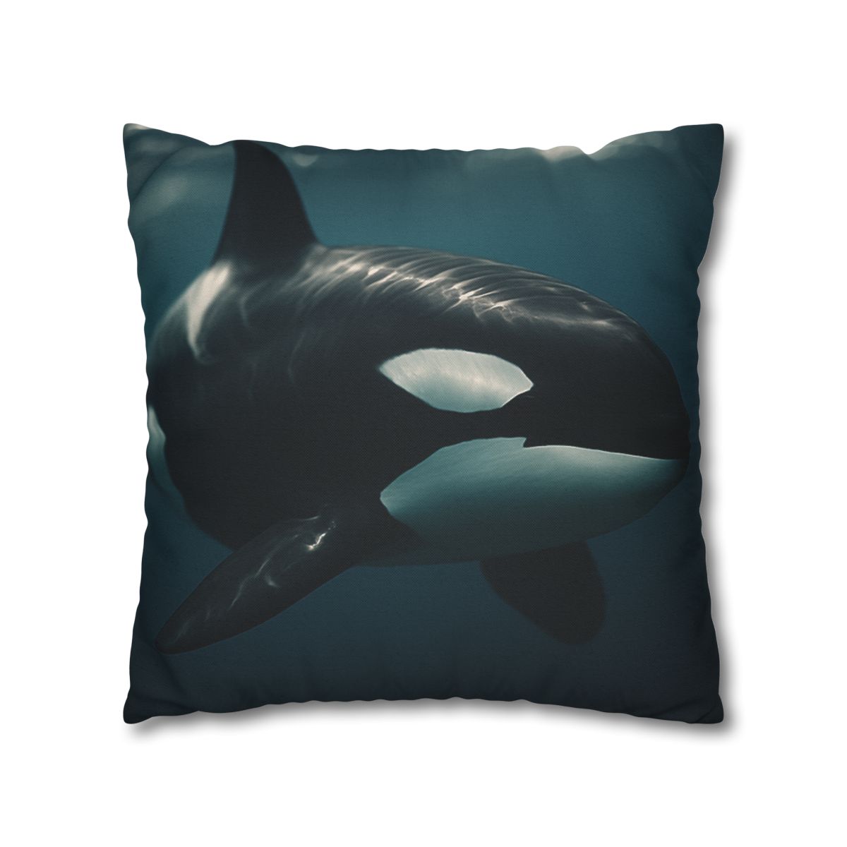 Tidal Shadow Orca soft cotton pillow cases