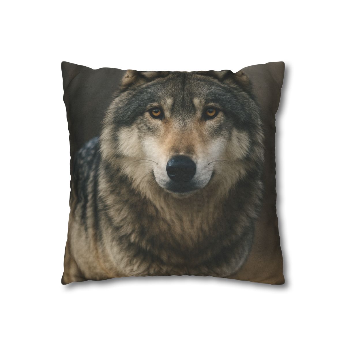 Ember Gaze Gray Wolf trendy patterned pillow cases