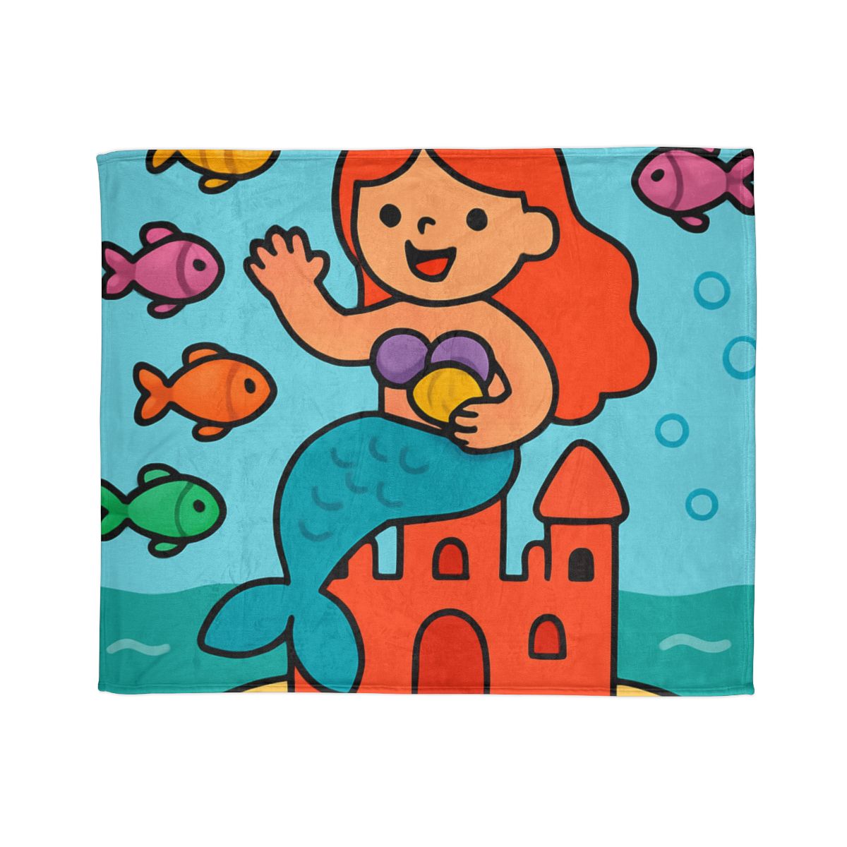 Coral Castle Mermaid warm winter blankets