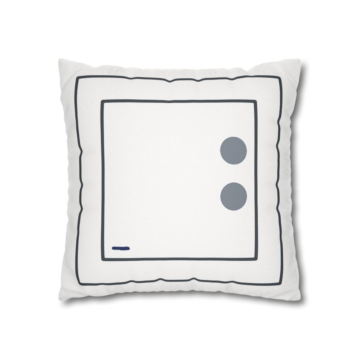 Nested Square With Sliding Circle Pair personalized pillow covers