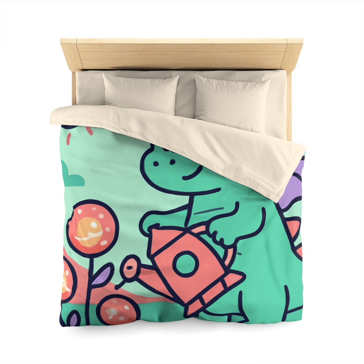 Cosmic Garden Dragon designer printed duvets