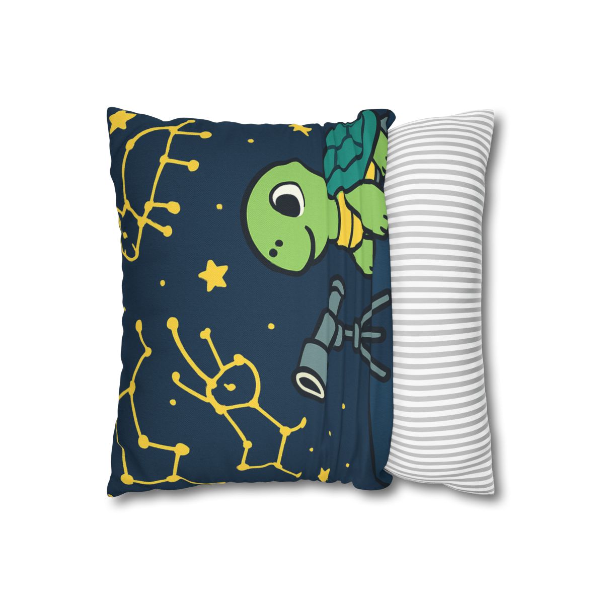 Stargazing Space Turtle trendy patterned pillow cases