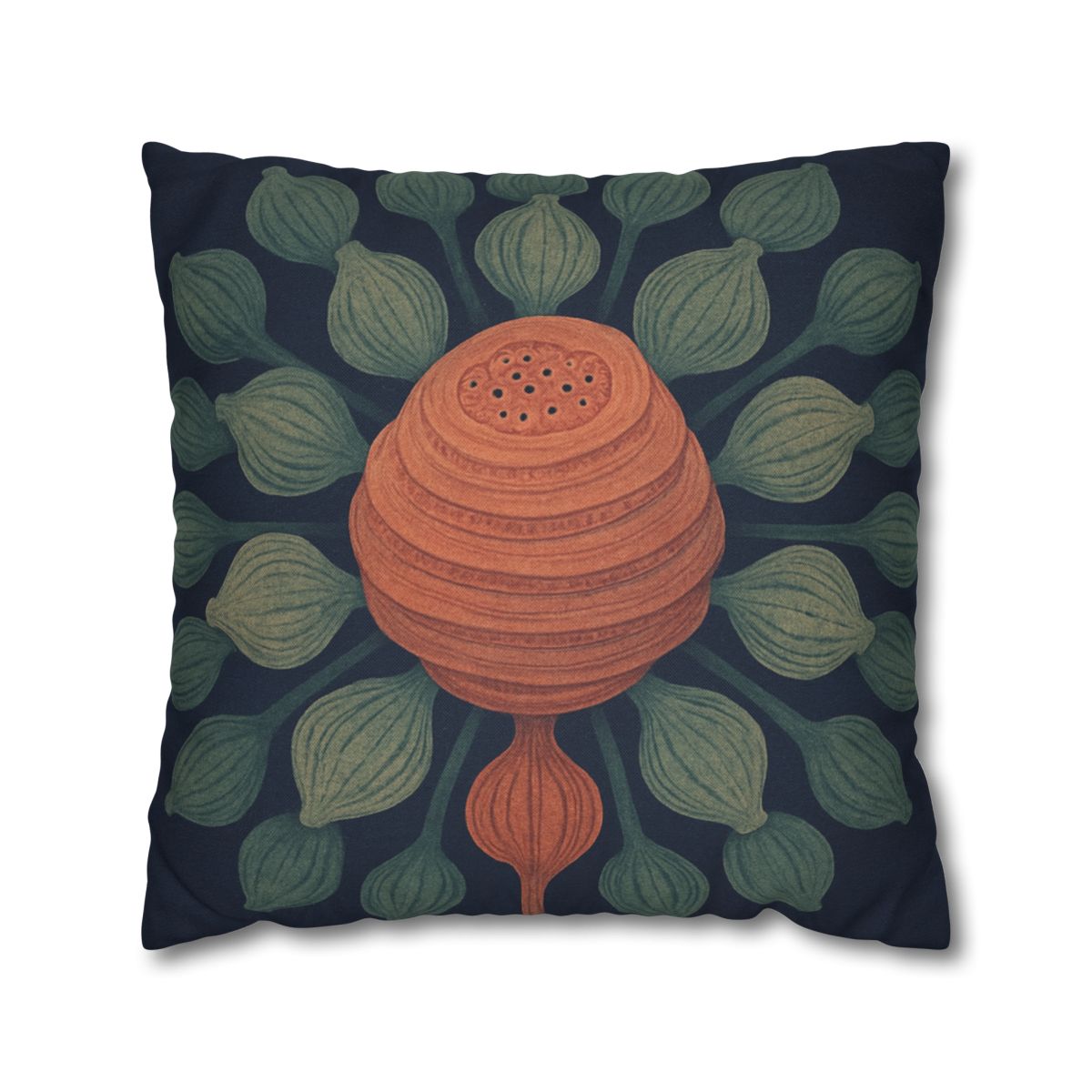 Spiral Seed Pod Halo trendy patterned pillow cases