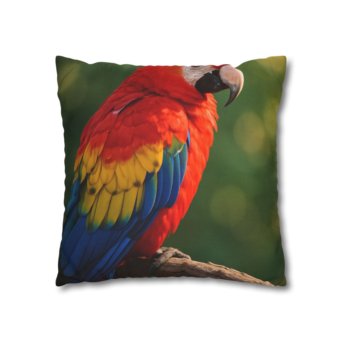 Prism Song Scarlet Macaw designer print pillow cases