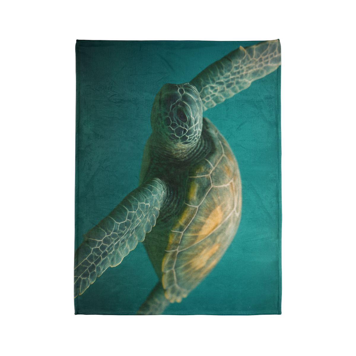 Comet Guard Green Sea Turtle custom blankets