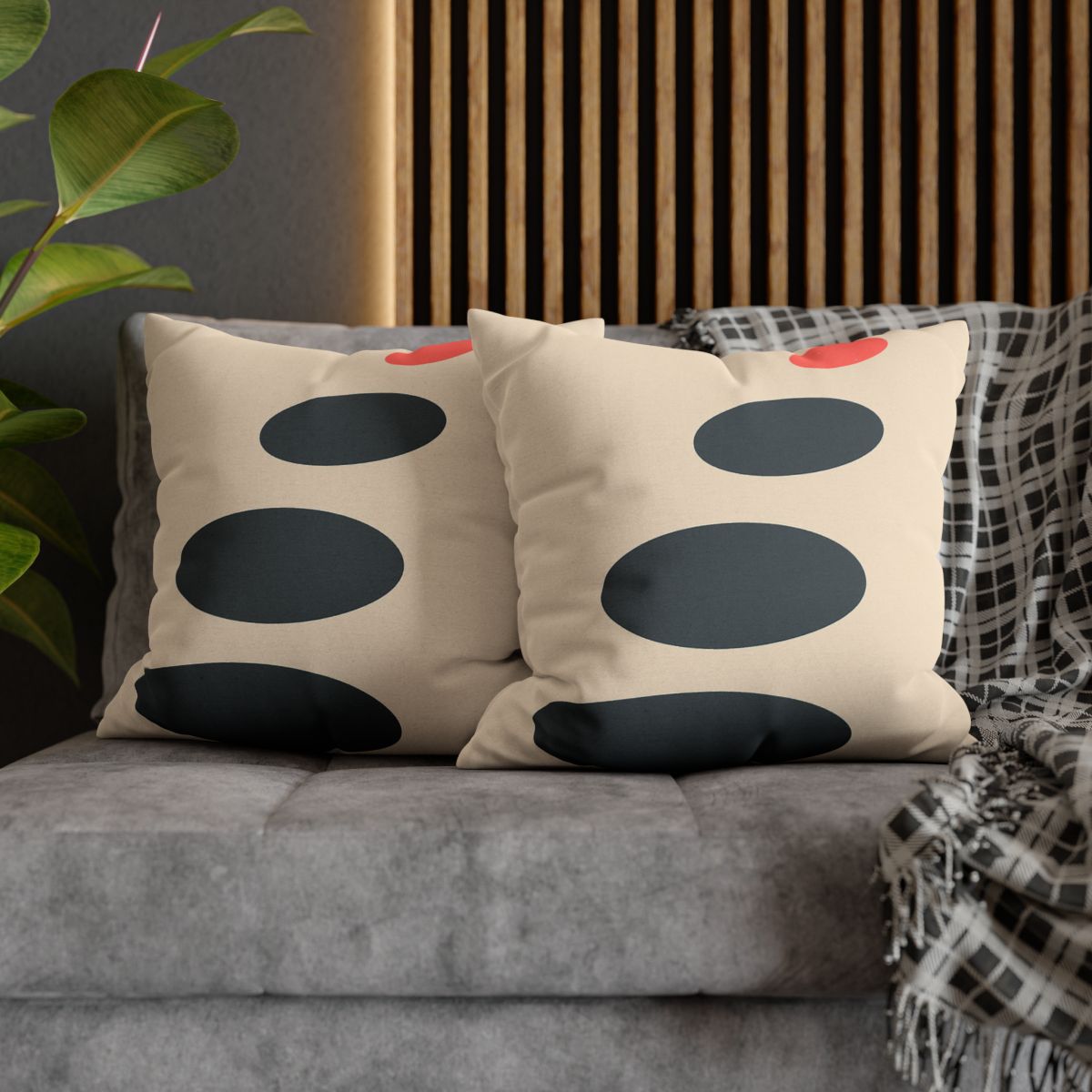 Staggered Ovals With Pause comfortable bedding pillow covers