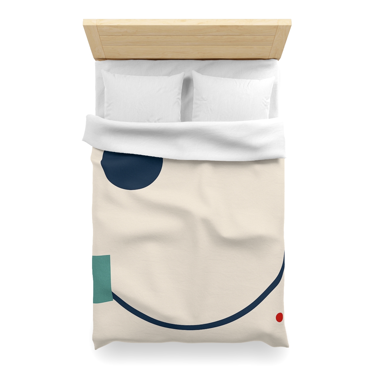 Staggered Arc With Three Points designer printed duvets