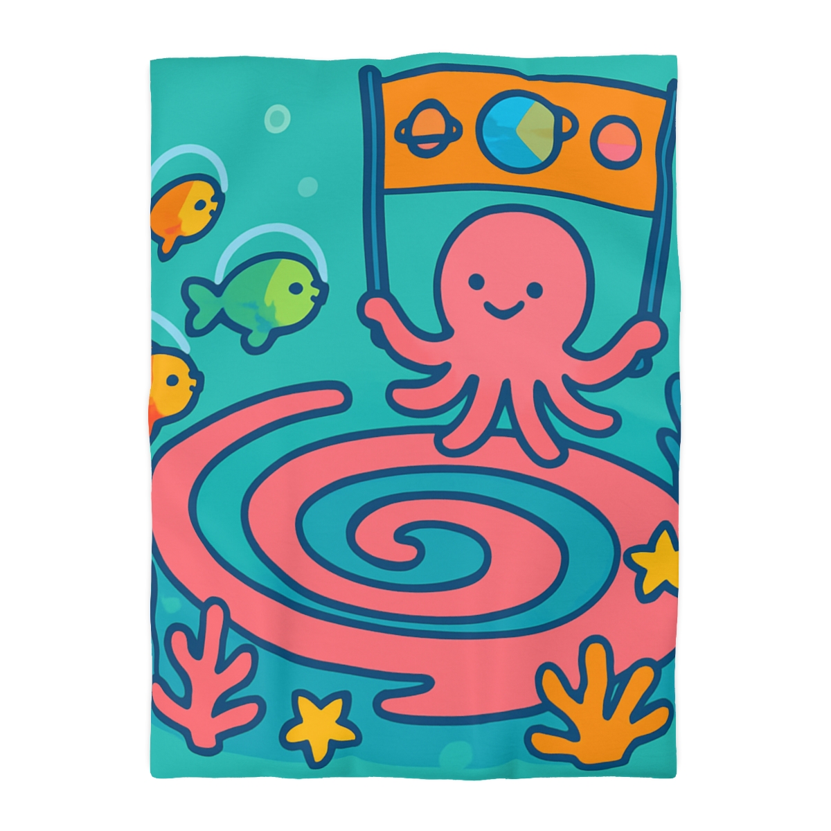 Rainbow Reef Planet Parade warm winter duvets