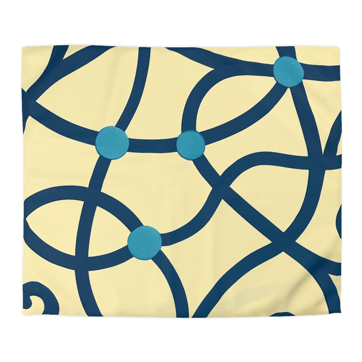 Tendril Ribbon Network unique patterned duvets