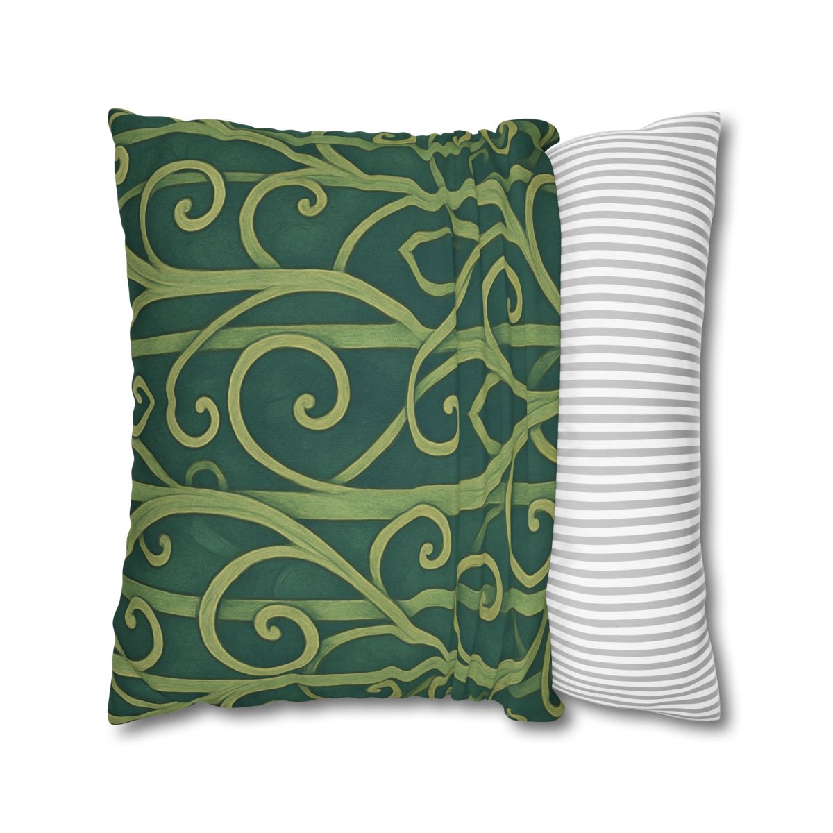 Tendriled Lattice Cascade designer print pillow cases