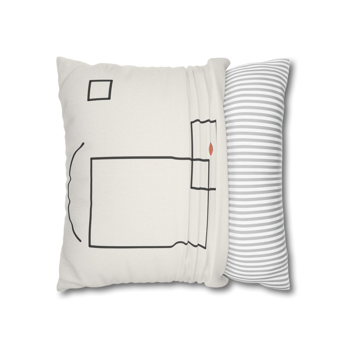 Offset Frame And Quiet Arc comfortable bedding pillow covers
