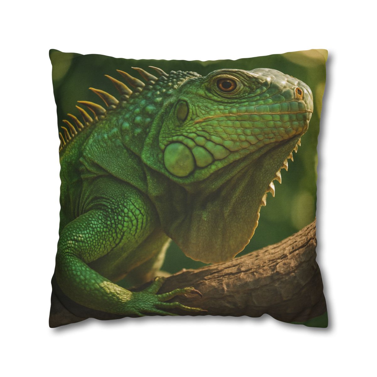 Sun Dappled Green Iguana custom pillow cases