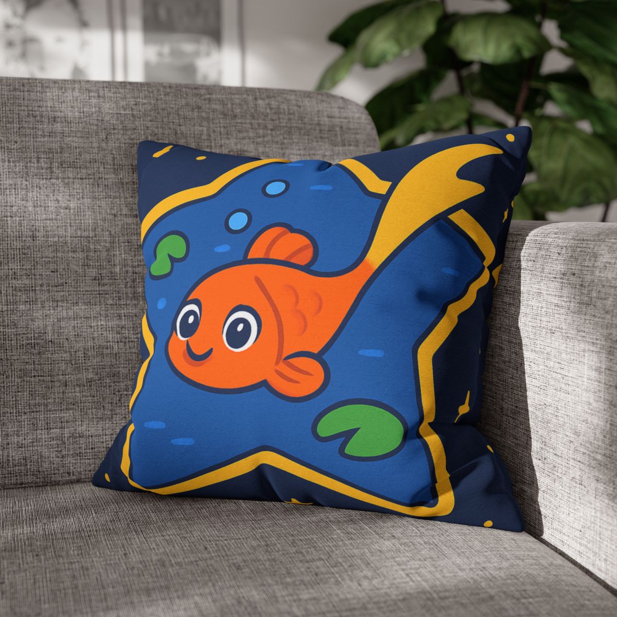 Comet Koi And The Star Pond designer print pillow cases