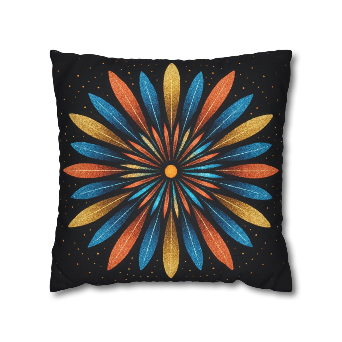 Starburst Mandala Bloom stylish decorative pillowcases