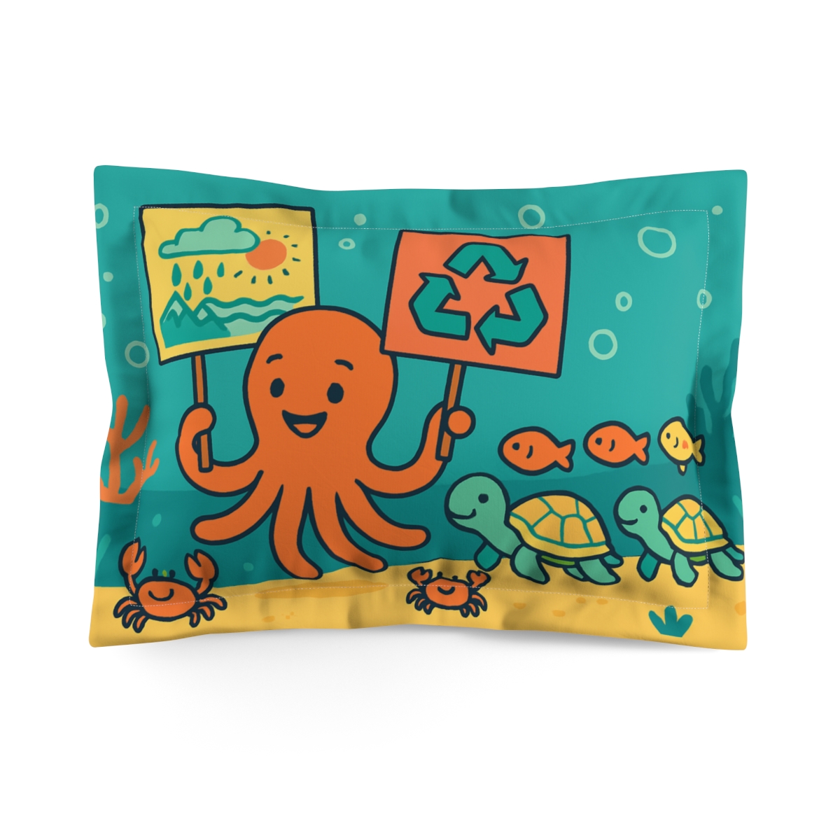 Coral Kingdom Science Parade unique shape pillows