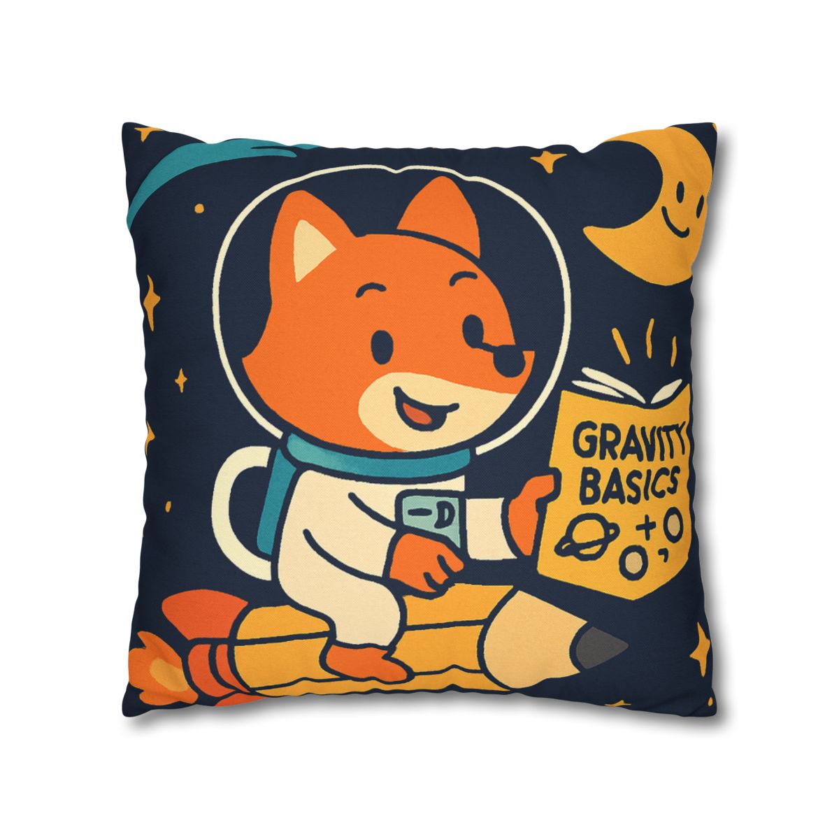 Comet Library Delivery Fox designer print pillow cases