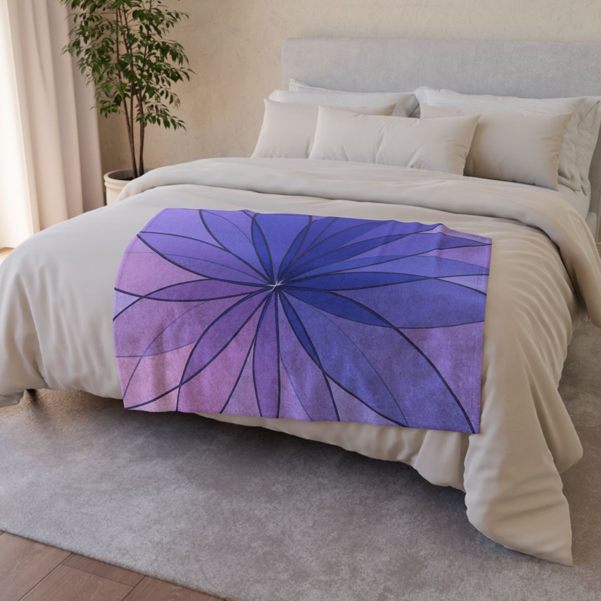 Petal Prism Overlay custom blankets