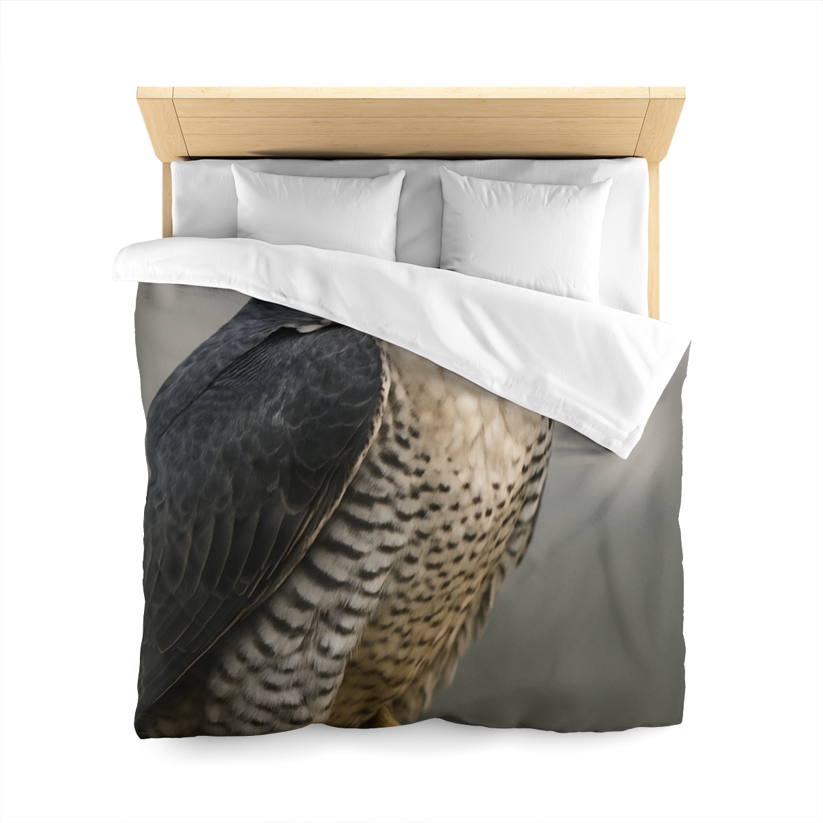Starlit Vigil Peregrine Falcon personalized bedding duvets
