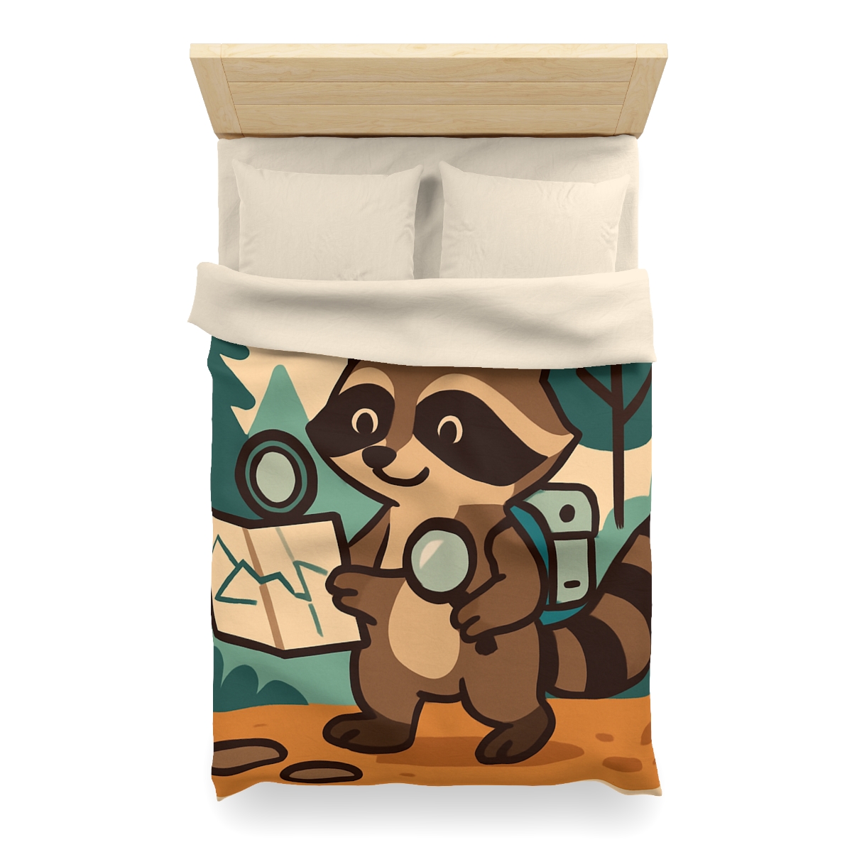 Robot Ranger Raccoon duvets for gifts