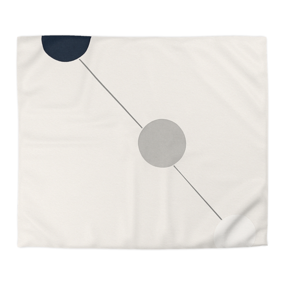 Orbital Triad Alignment designer printed duvets