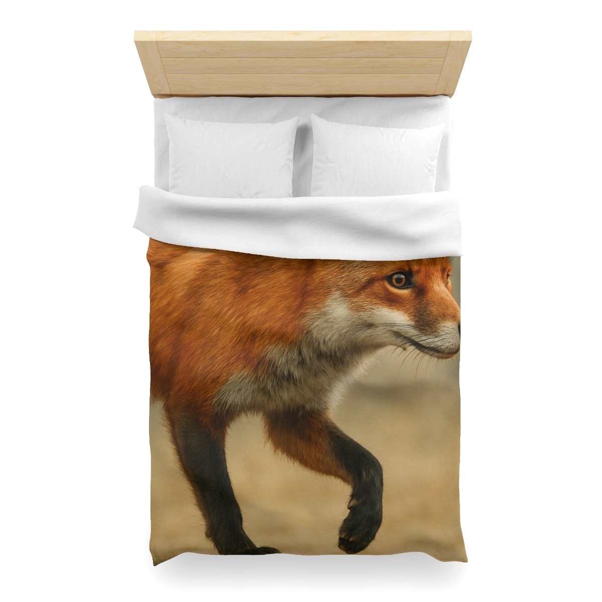 Eclipse Drift Red Fox designer printed duvets